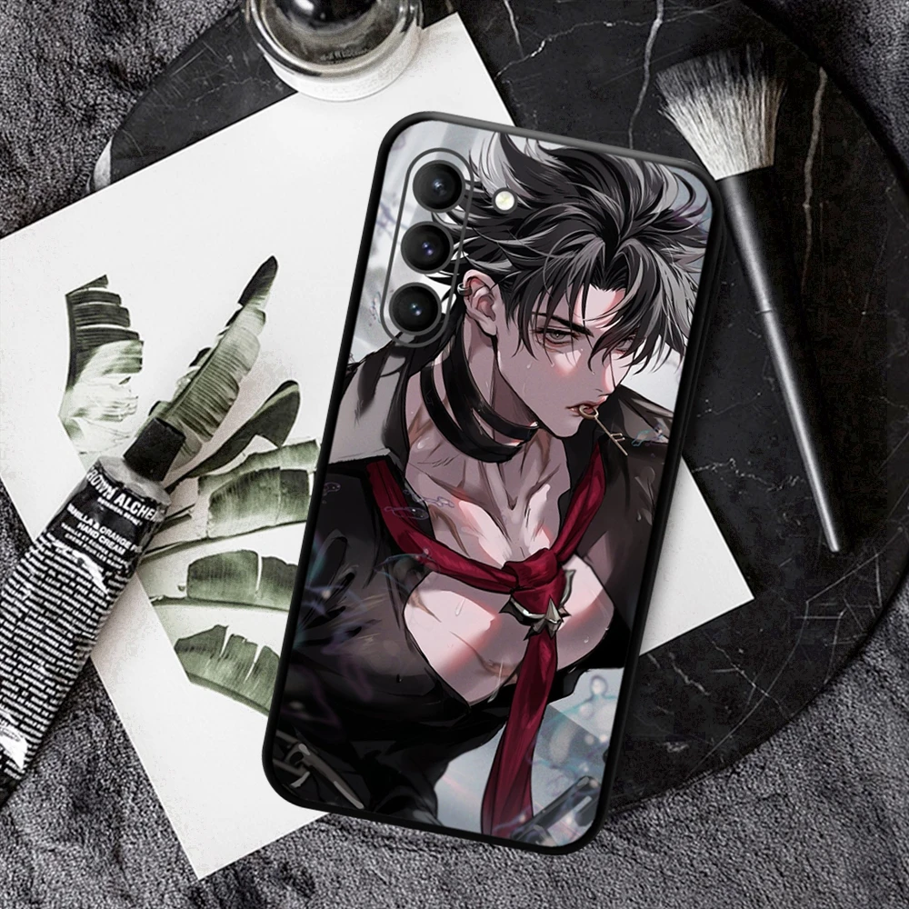 Wriothesley Genshin Impact Cryo Character 5 Stars Phone Case for SAMSUNG Galaxy S23 Ultra S22+ S21 FE S20 A54 Note20Plus A53