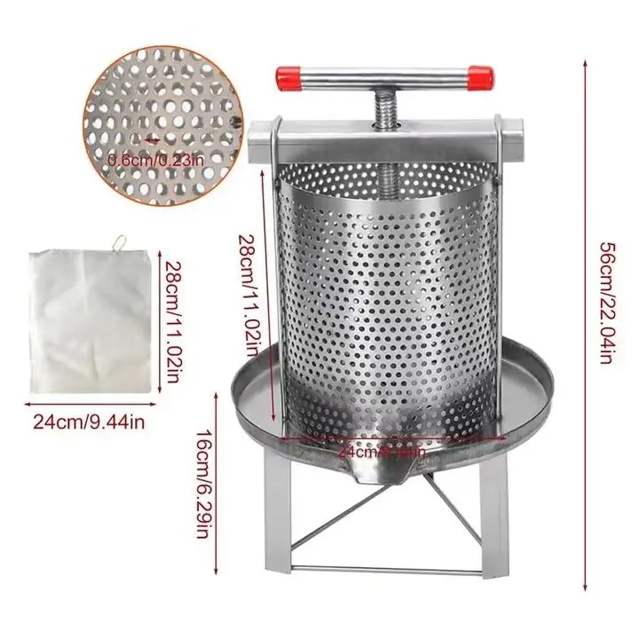 

Hot Sales Beekeeping Manual Honey Bee Wax Press Machine Use for Wax Presser Machine