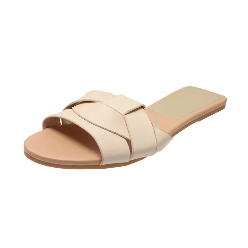 Neue Sommer-Designer-Damen-Hausschuhe in Unifarben, Modische Pantoffeln, Zapatos De Mujer, Damenschuhe, Hausschuhe für Damen, Damenschuhe – Detail 10