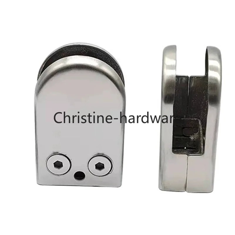 Imagen 5: Soportes Redondos para Estantes, Abrazaderas, Clips para Vidrio de 6-12 mm, Madera, Acrílico, Tornillo Ajustable, 4/8 Piezas