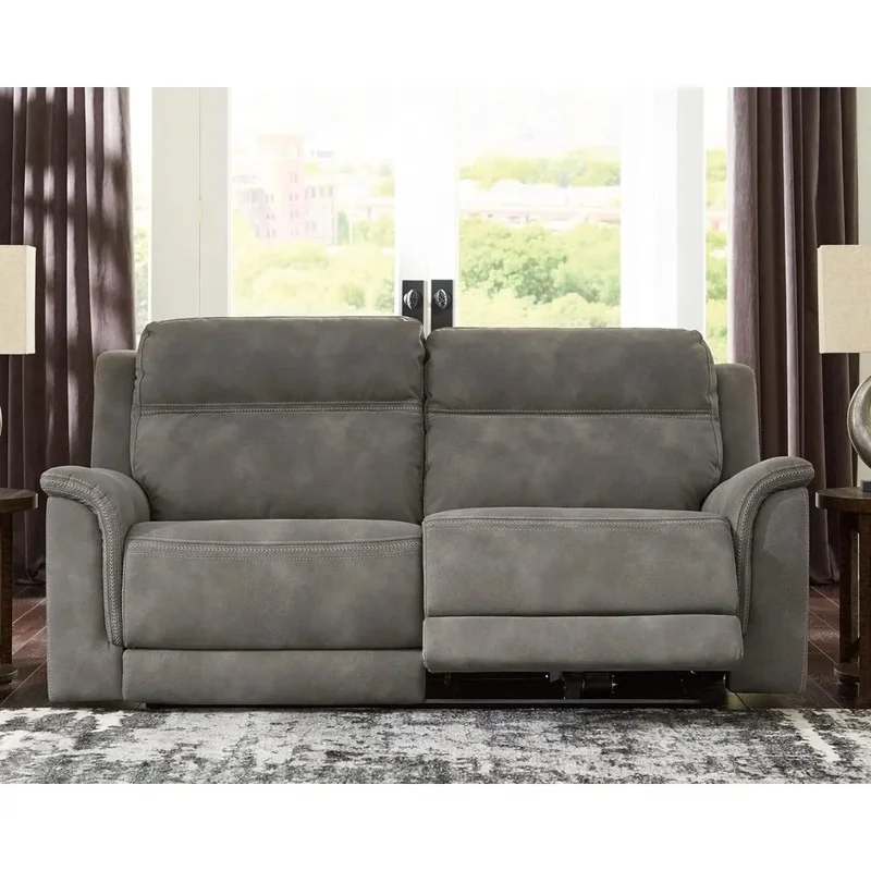 Beige Sand Zero Wall Power Reclining Sofa with USB for Living Room and Home Furniture