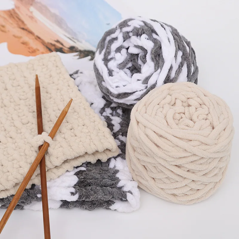 شريط الجليد خط الصوف الخشن المنسوجة يدويا وشاح ذاتي الصنع وسادة السجاد الخشنة الجليد بار الصوف مجموعة المنسوجة وشاح المواد مجموعة الصوف #4