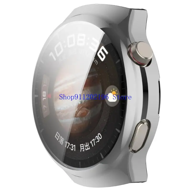 P82A Watch Full Coverage Housing Case Smartwatch Protector Bumper Frame Cover for Watch 4 Scratchproof Cover Shell