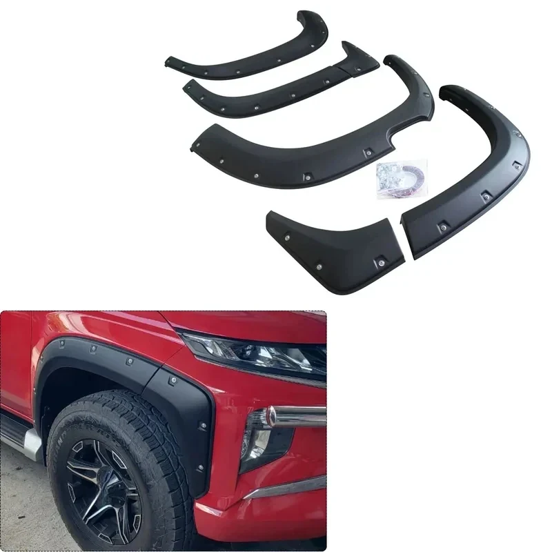 Factory Hot Selling FOR  L200 TRITON 2019 2020 2021 2022 S FENDER FLARE BOLTS STYLE WHEEL ARCHES 4X4 ACCESSORIES