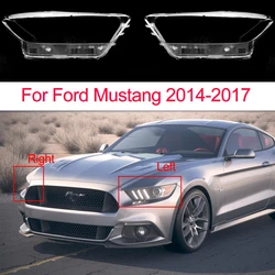 For Ford Mustang 2014-2017 Car Front Headlight Shell Transparent Lens Glass Headlamps Cover Lampshad Lamp Shell Masks