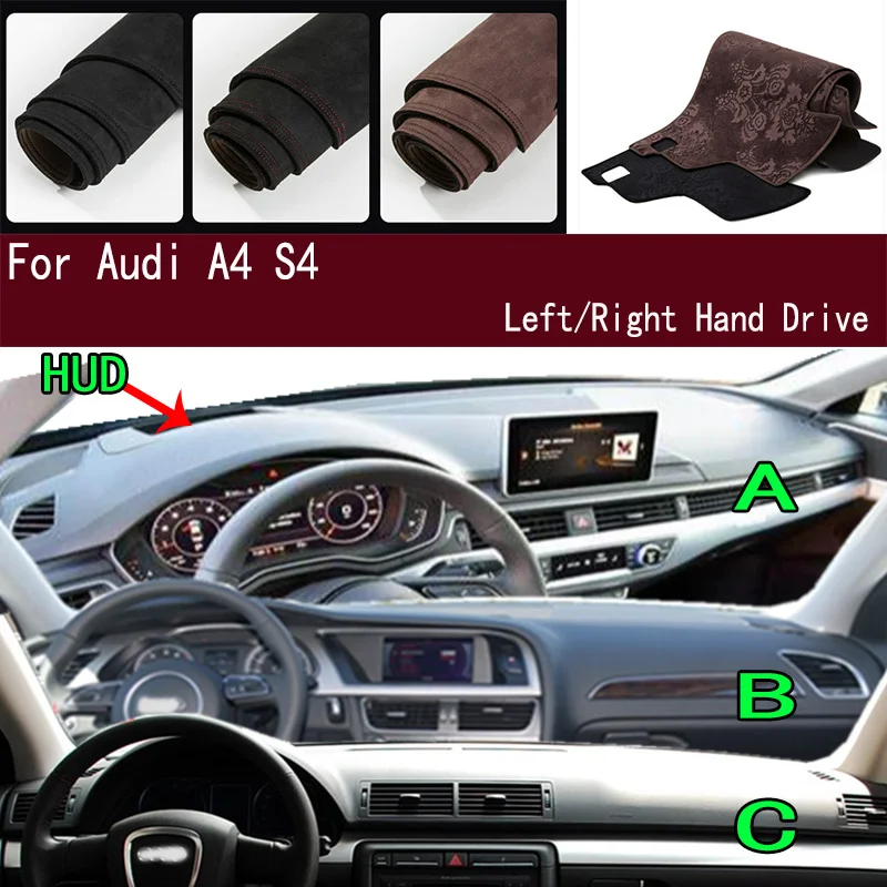 

For Audi A4 S4 S4 A5 S5 A4L 8KH 8K2 F53 F57 B6 B7 8EC Dashmat Dashboard Cover Instrument Panel Sunscreen Pad Ornaments