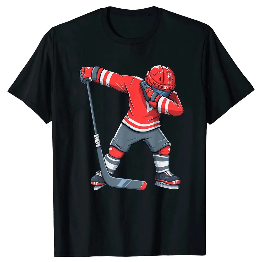 Personalized Adult Tees Normal New Design T Shirt Harajuku Casual Tops Funny Ice Hockey Dab Dabbing Apparel Player Youth T-Shirt