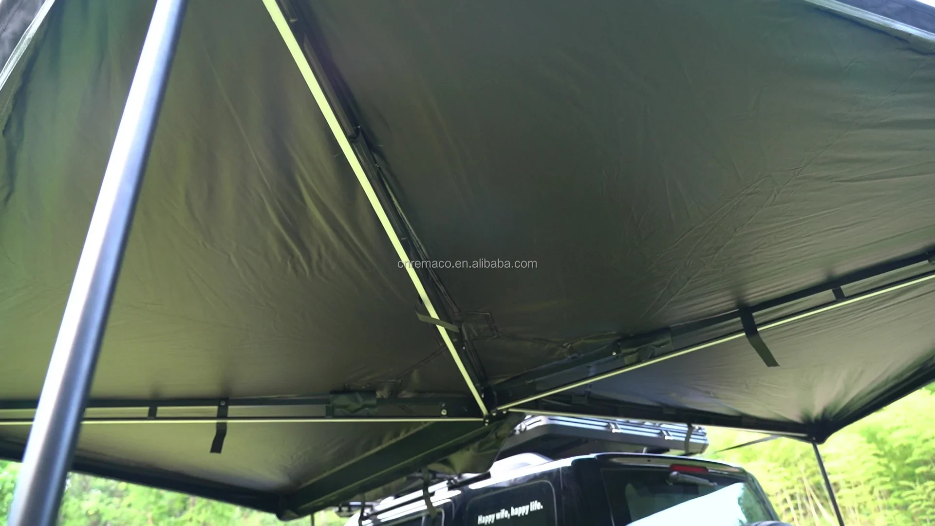 Toldo independiente de 270 grados, lado del coche, camión, furgoneta, resistente, para exteriores, 2,2 M, independiente, con Led