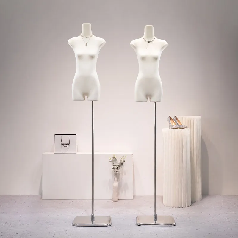 New flat model props, women's clothing store half-body mannequin window clothing store model display rack full body