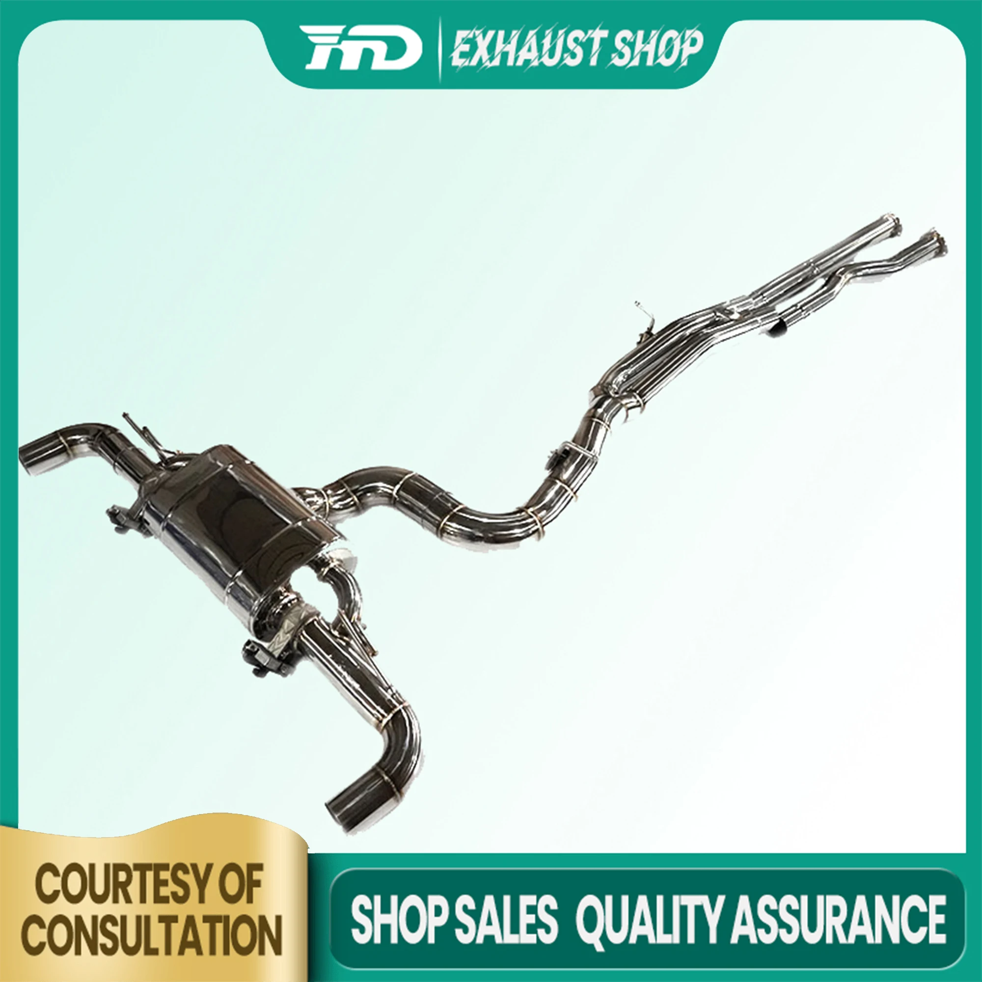 

HMD Exhaust Catback for AUDI TTRS 2.5T SS304 Electronic valve Muffler with Controller New Products Handcrafted Resonant Tube