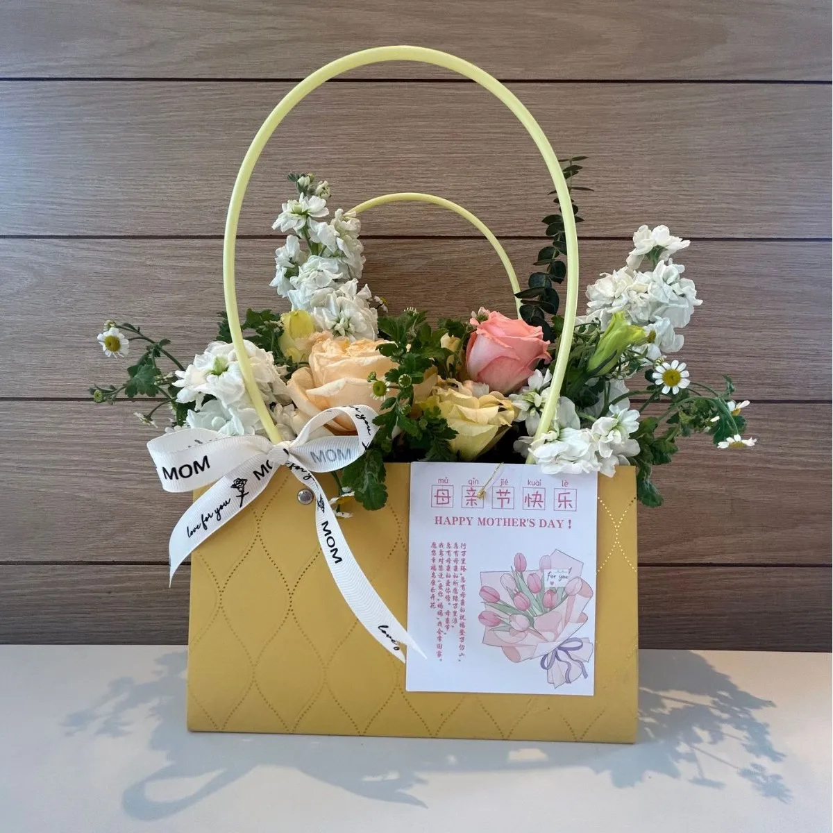 

Сумка-тоут с цветком, портативная, складная, долговечная, универсальная, упаковка для подарков, коробка с цветком розы, подарочная коробка для вечеринки, свадьба, День святого Валентина