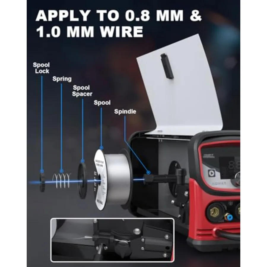 STAHLWERK MIG 200 ماكينة لحام متعددة المعالجات 220 فولت ماكينة لحام أساسية متدفق IGBT عاكس للتطبيقات الصناعية والتقوم بها بنفسك 4in1 MIG TIG Stic #6