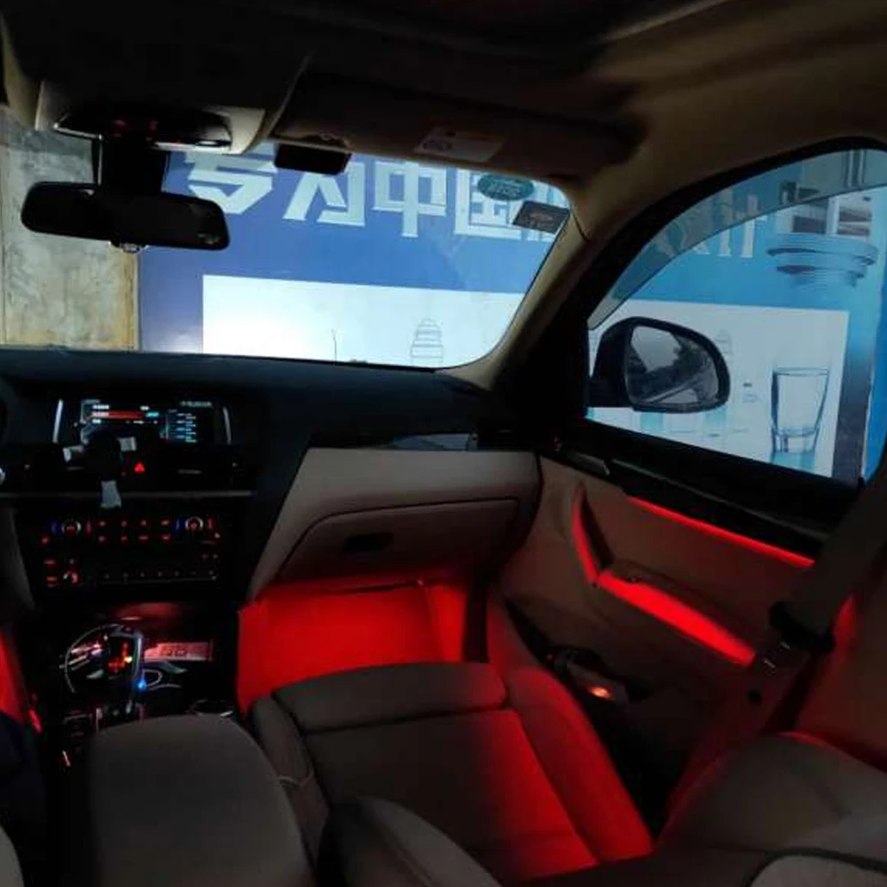 LED ambient light For BMW X3X4 F25 F26 G01 G02 2012-2022 original car knob button control and CD button control atmosphere light