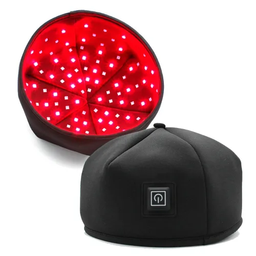 Dispositivo de terapia de luz roja, sombrero cerca de infrarrojos, casco de tratamiento LED para el crecimiento del cabello, previene la pérdida, relajación de la cabeza, alivio del cuero cabelludo