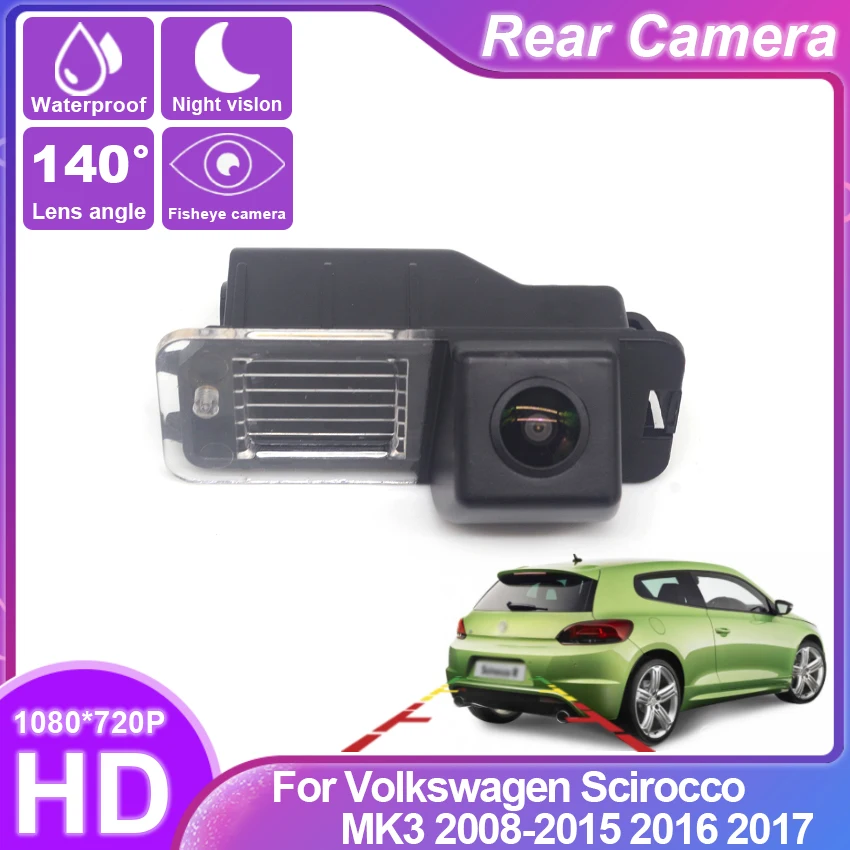 

Fish Eyes Night Vision Waterproof Car Reversing Back Up Camera CCD HD For Volkswagen Scirocco MK3 2008-2013 2014 2015 2016 2017