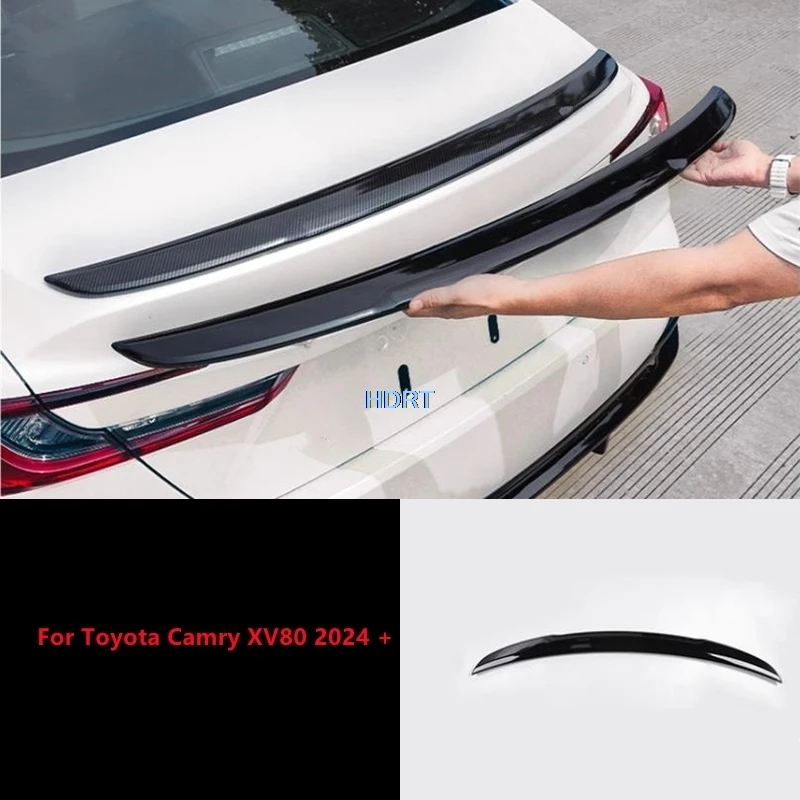 

For Toyota Camry XV80 2024 + Car Styling Protector Decoration Accessories Exterior Sticker Rear Trunk Spoiler Tail Wing Cover