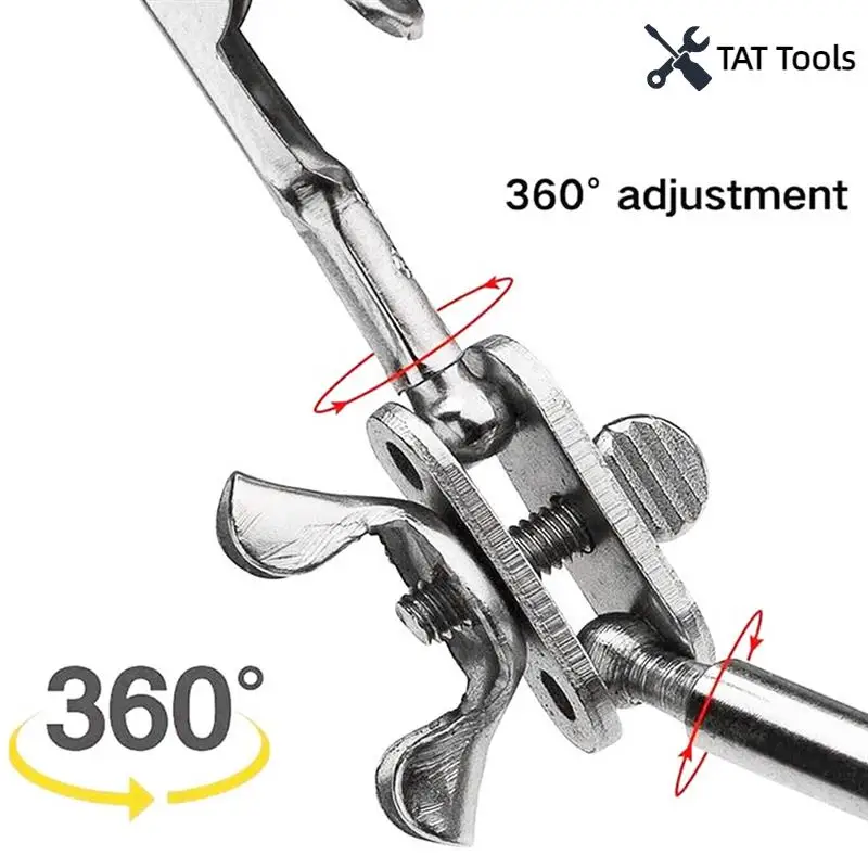 

Регулируемый инструмент для пайки третьей руки, настольный зажим для сварки с 2 зажимами типа «крокодил», подставка для пайки, инструмент для ремонта пайки