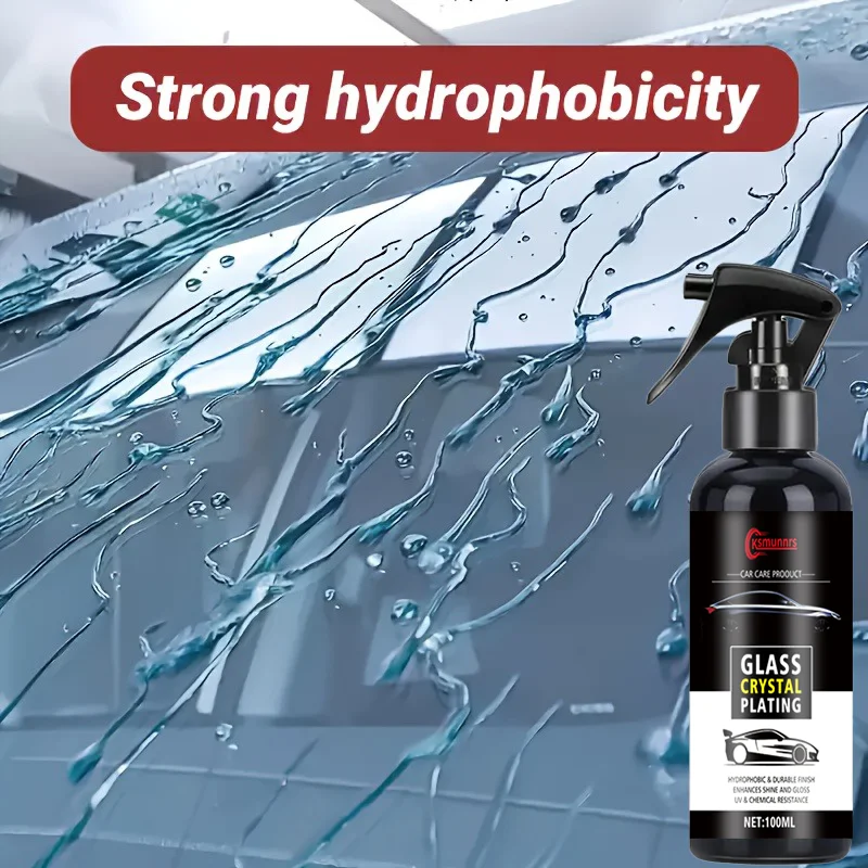 بخاخ طلاء زجاجي نانو - رذاذ طلاء الشمع الكريستالي للعناية بزجاج السيارات، تركيبة مسعرة متقدمة، تلميع ومشرق #6