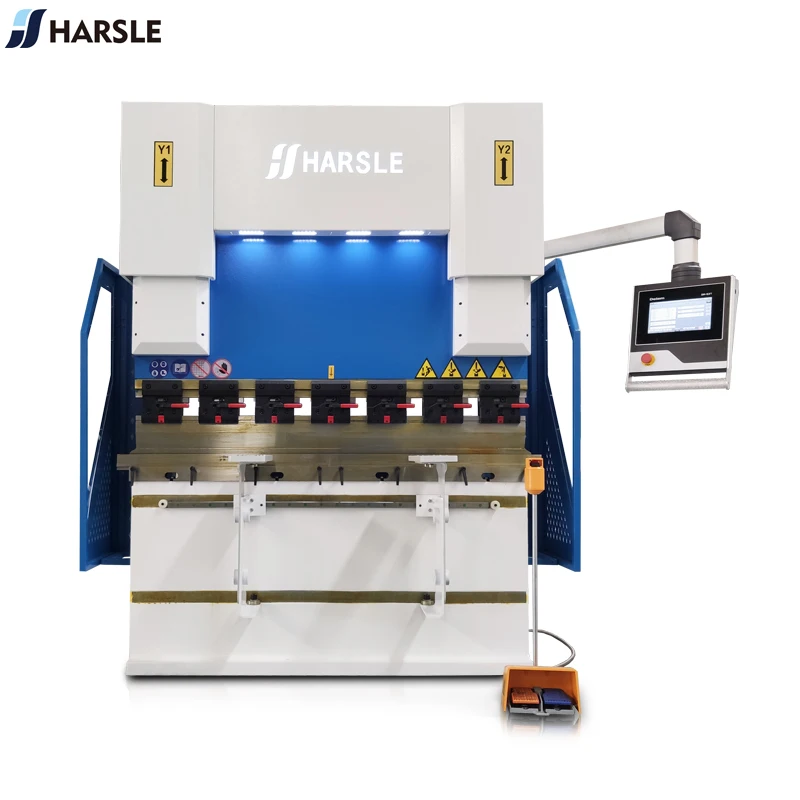 HARSLE NEW الهيدروليكية WE67k CNC آلة ثني الصفائح المعدنية وفرامل الضغط القياسية مع وحدة تحكم DA53T DELEM