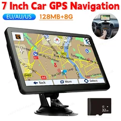 7 Inch Car Maps Navigation System For Universal Cars GPS Navigator Truck SAT NAV Voice Reminder 256MB+8G Touch Screen Accessorie