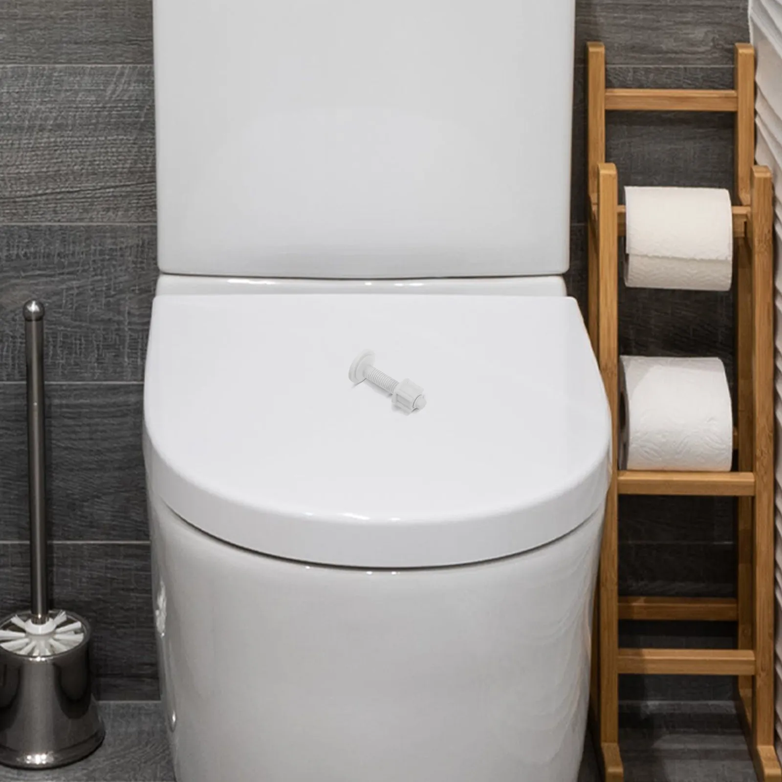 

2Pcs Toilet Seat Fasteners Plastic Expansion Bolts Screws Nuts Kit Quick Install Remove Wobble Free Secure Hold Universal