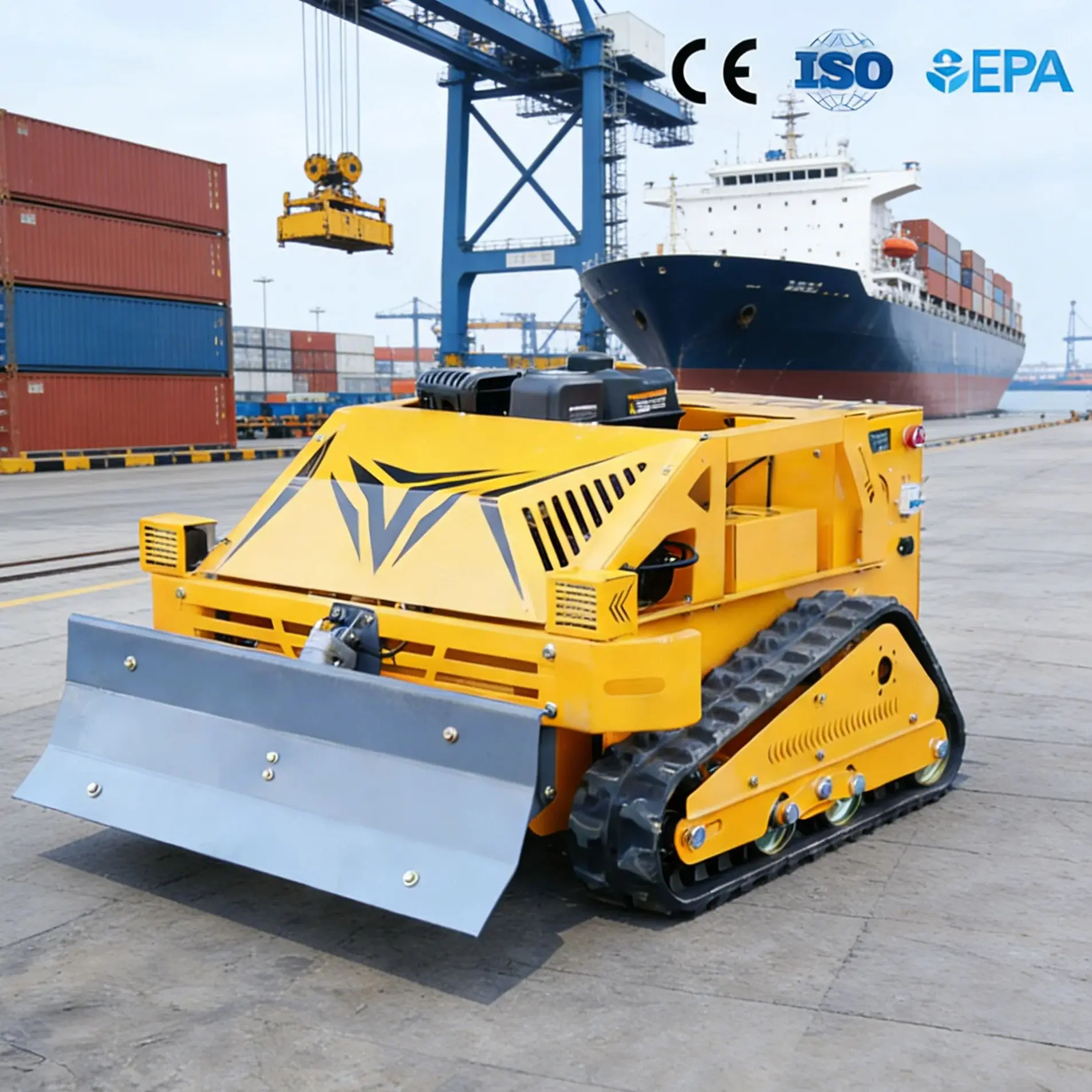 Customized output flail mower for snow shoveling in northern orchards and parks lawn mower