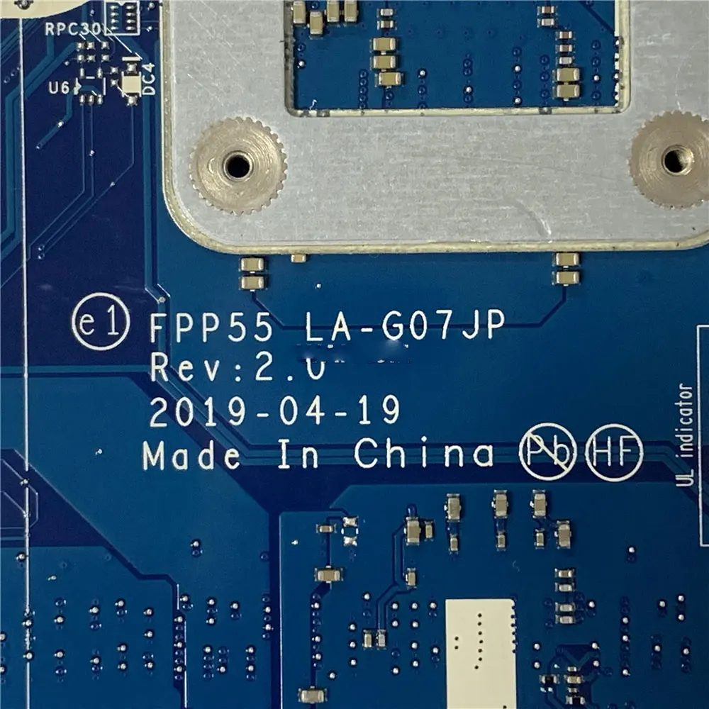 FPP55 LA-G07JP is suitable for HP 15-DB 15-DX 15T-DB laptop motherboard L92836-001 L46515-601 L46515-001 R3 R5 R7 CPU DDR4 Test