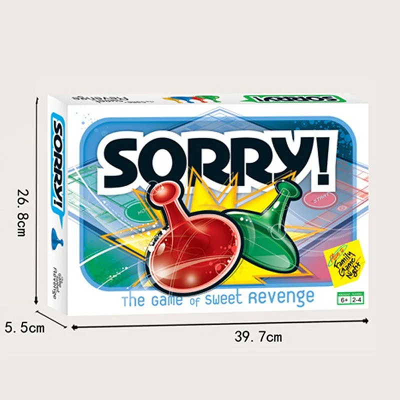 آسف! لعبة الشطرنج المرح مجلس لعبة تنافسية متعة التفكير توسيع مجلس لعبة الذكاء لعبة الحلو الانتقام الإنجليزية CardGame