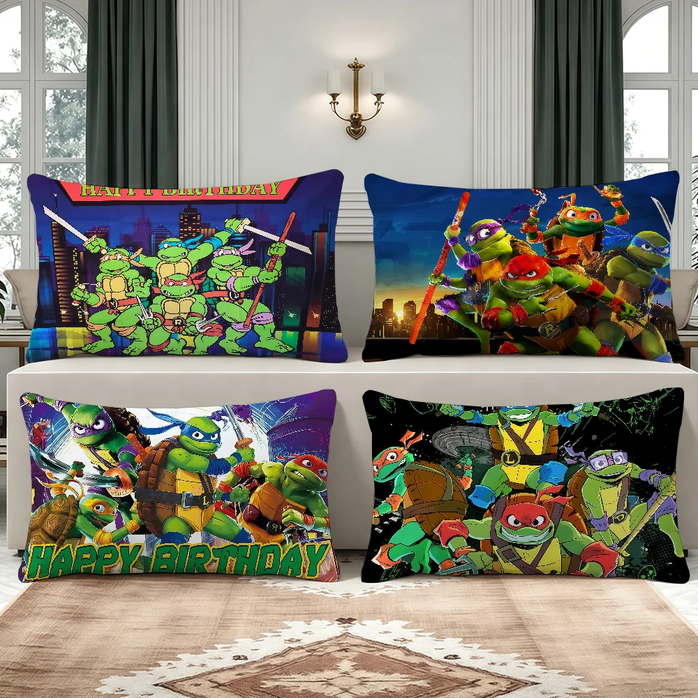 T-Teenage Mutant N-Ninja Turtles cushion cover Decorative For Sofa Office Living Bedroom Suitable For Bed Lumbar Support Pillows