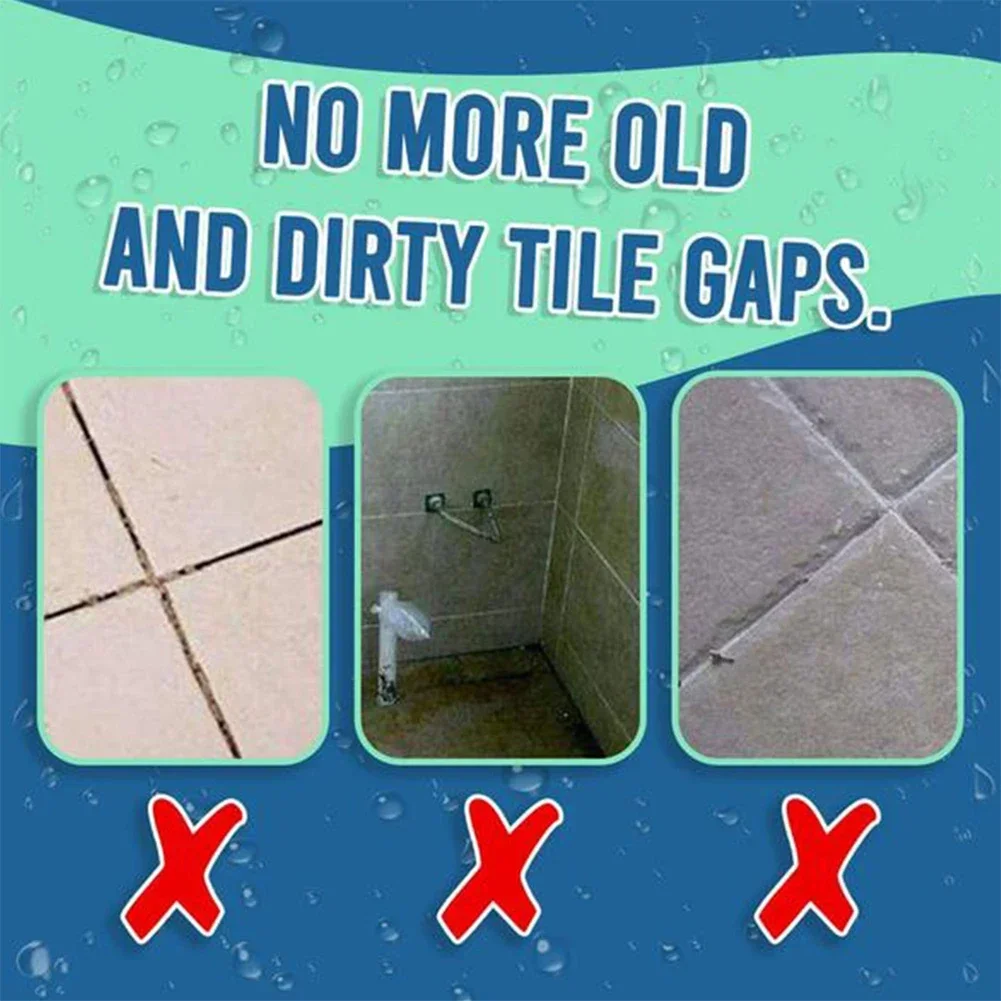 1pc 20ml Waterproof Tile Gap Repair Agent White Tile Refill Grout Pen Mouldproof Filling Agents Wall Porcelain Bathroom Cleaner