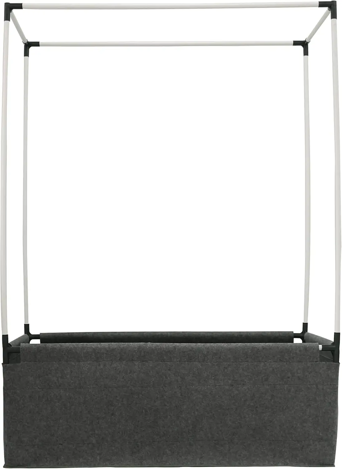 

Поднятая кровать для выращивания растений с каркасом из ПВХ — дышащая поднятая кровать для цветов размером 47,2 x 23,,5 x 16,9 дюйма, конструкция без закалки, включает трубы и разъемы, A