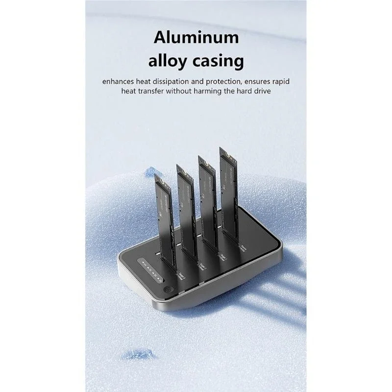 

4 порт M.2 Сплошные диски док -станция алюминиевого охлаждения.