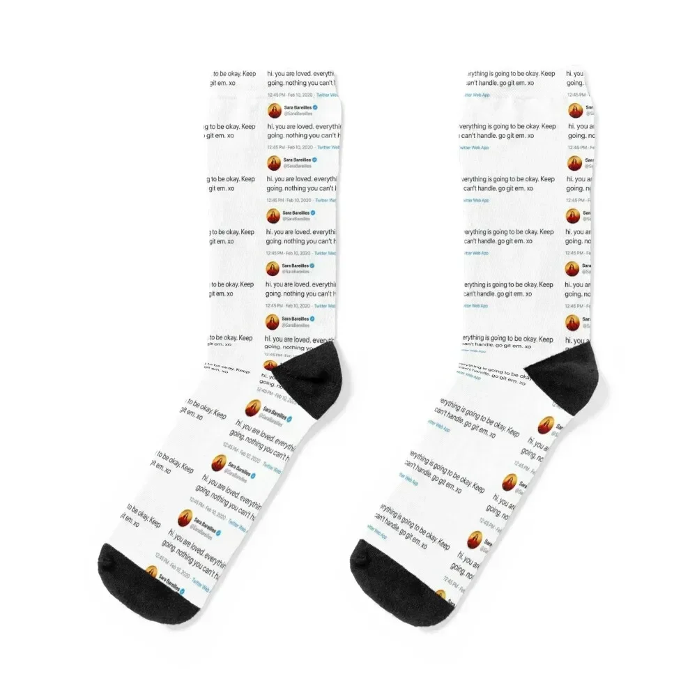 

sara tweet Socks with print Antiskid soccer gift aesthetic Socks Female Men's