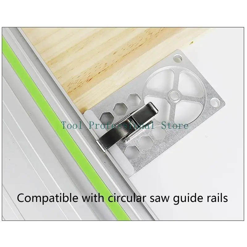 57QF Durable 90 Degree Guide Clamp Woodworking Tool for Rail Framing