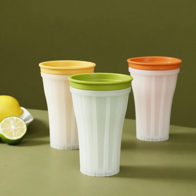 

Frozen kneading cup with lid Household food grade smoothie ice cup Juice cold drink crushed ice cup