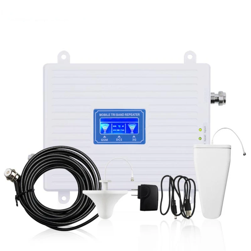 

World Best Selling Mobile Network Repeaters Gsm Wcdma 2G 3G 4G Lte Booster/Repeater 900 1800 2100 Tri Band Signal Booster