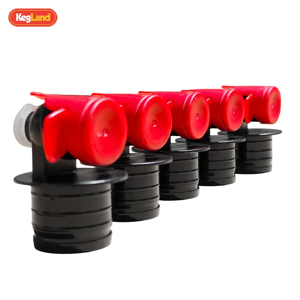 KegLand 5pcs Black Tap Spout for 1.5L Stand Up Bladders Beer Bag Beer Home Brewing