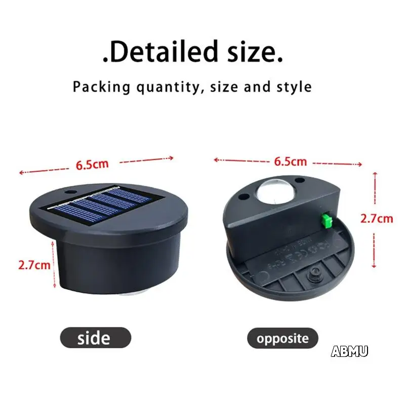 Paquete de 4 luces solares para piscina sobre el suelo, luz lateral impermeable para piscina, para piscina alrededor, cascada, escalera, valla, terraza