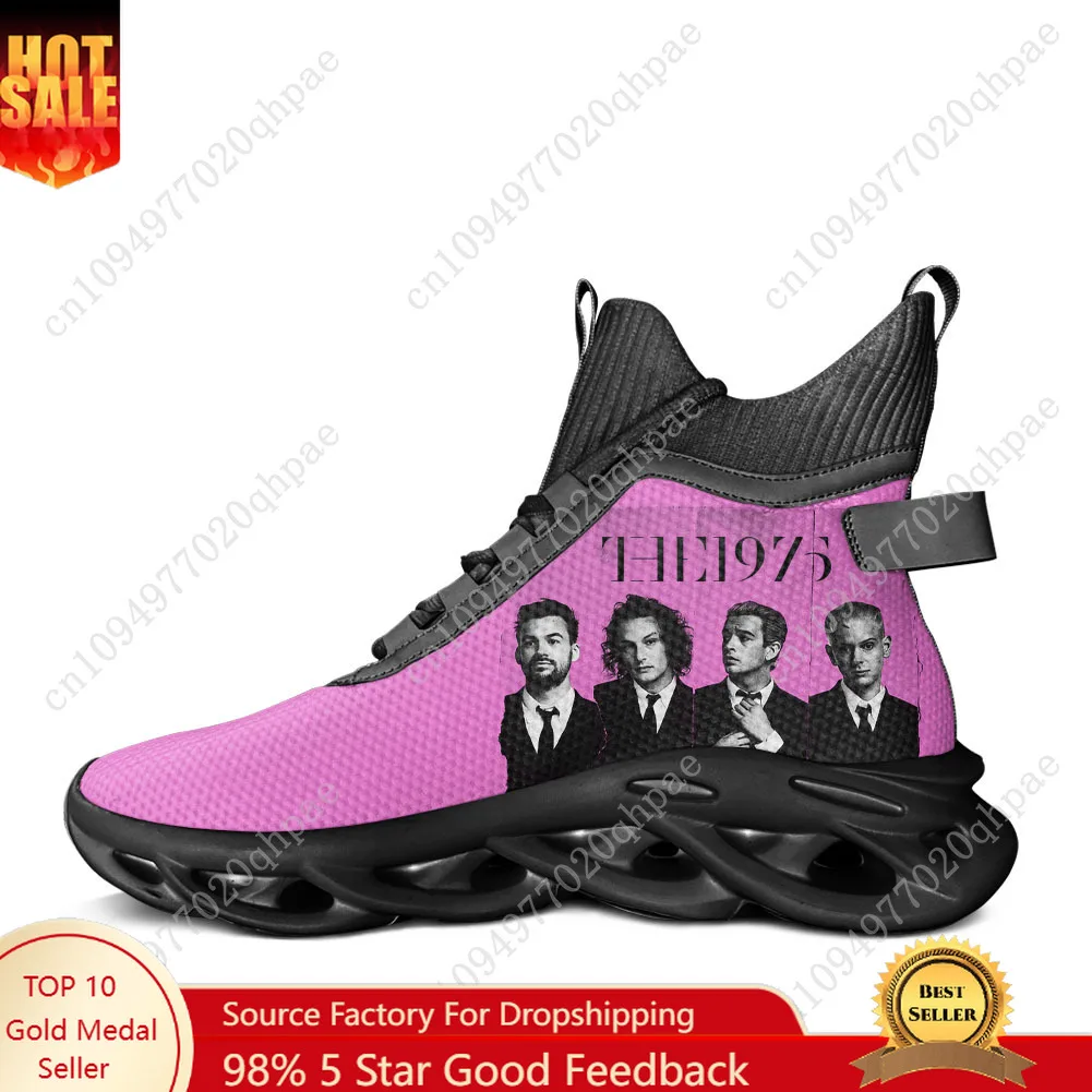 

Высокие кроссовки на плоской подошве The 1975 года. Мужские и женские спортивные кроссовки. Высококачественные кроссовки на шнуровке. Сетчатая обувь. Обувь на заказ.