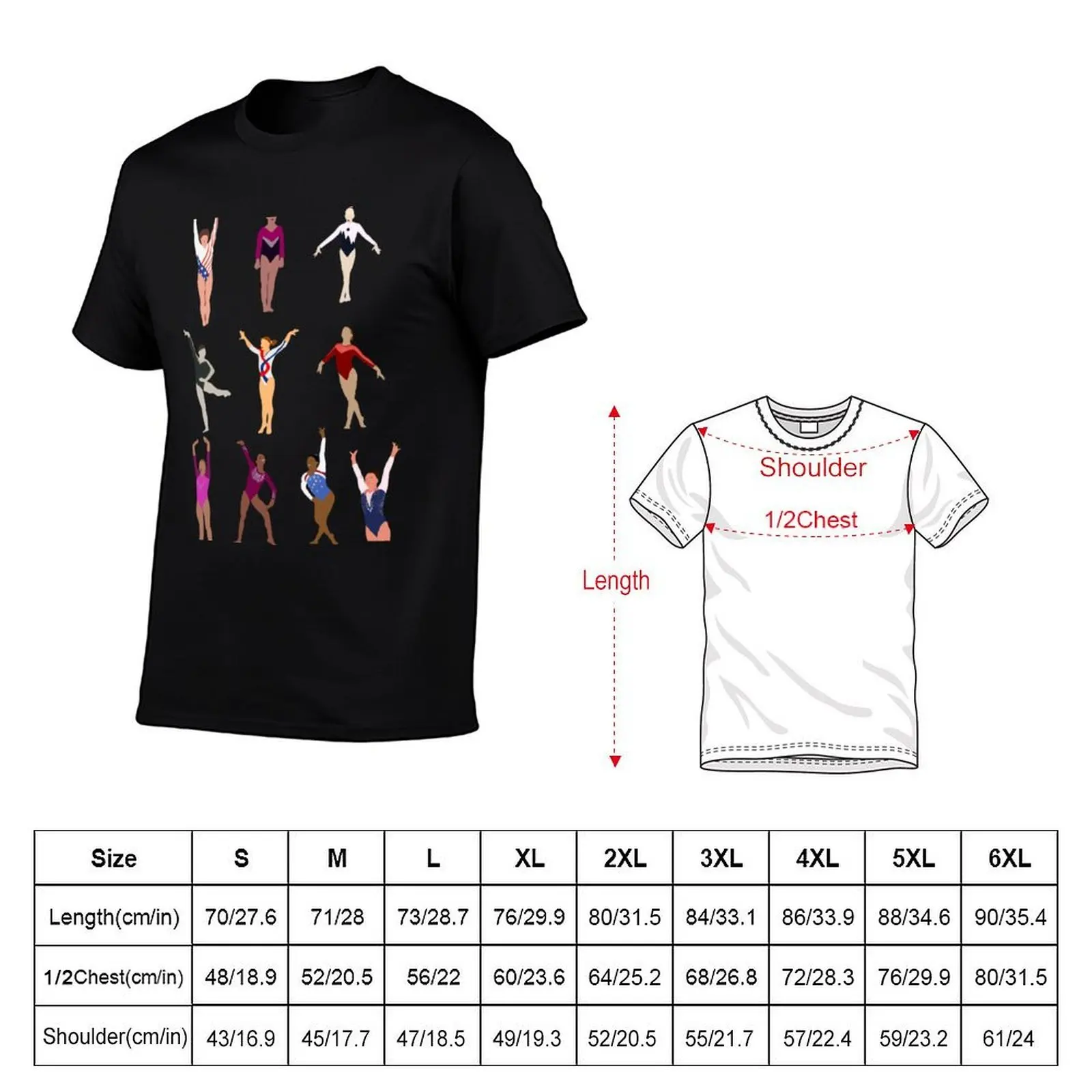 Gymnastics champions T-Shirt blanks custom t-shirts Men's clothing