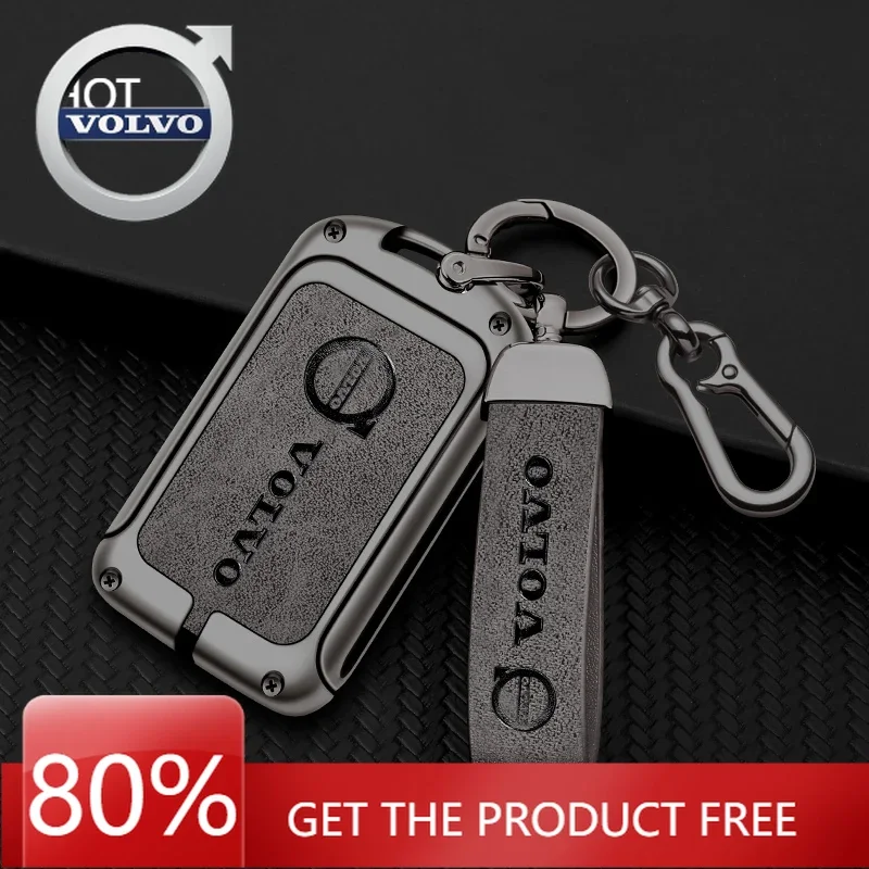 

Новые чехлы-эмблемы 2026 из цинкового сплава и кожи для ключей Volvo: защитный корпус-держатель для Volvo XC60, XC40, XC90, S90, V60, S60, V90