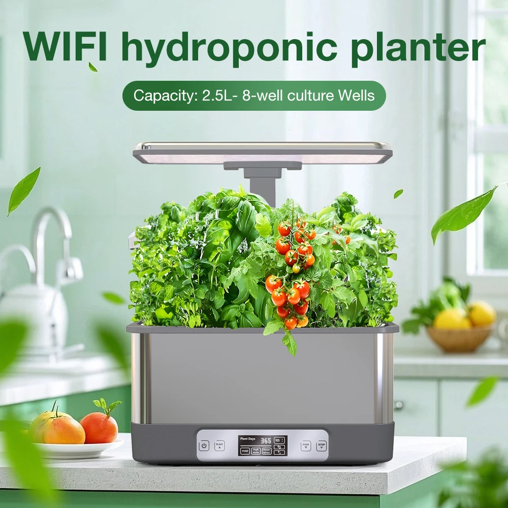 

Tuya WiFi Plant Hydroponics System Growing LED Light Soilless Smart Planting Machine Self Watering Indoor Home Gardening Planter