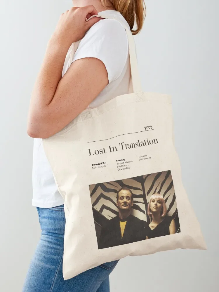 Lost In Translation Alternative Minimalist Movie Poster Sofia Coppola Tote Bag the tote large