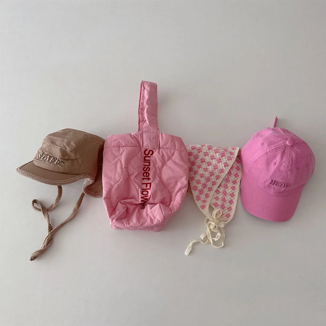 2024 Autumn Winter Baby Hat Baby Bag Kids Accessories Headband Girls Baseball cap