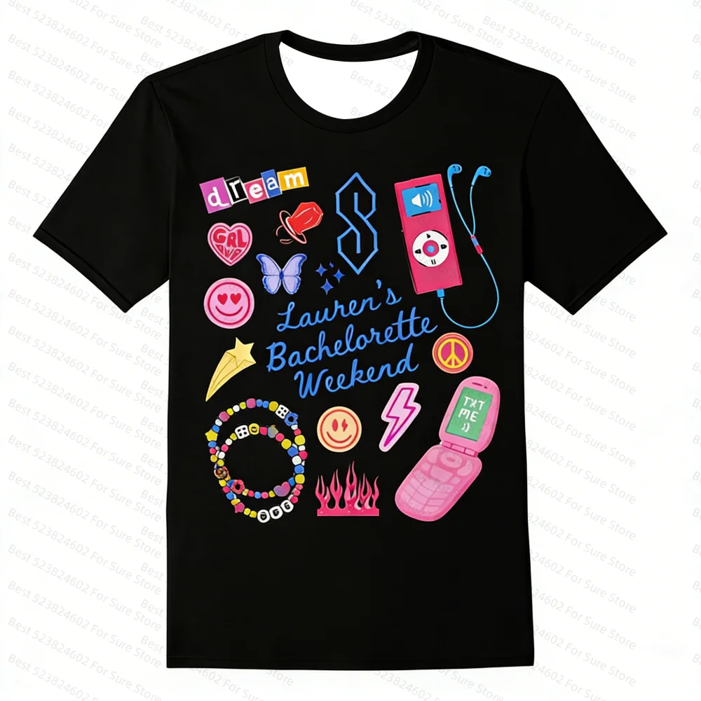 Y2K Bachelorette Weekend T Shirt for Women 2000s Aesthetic Bridal Party Tee Retro 90s Bride Squad Shirt Bridal Shower Tshirt