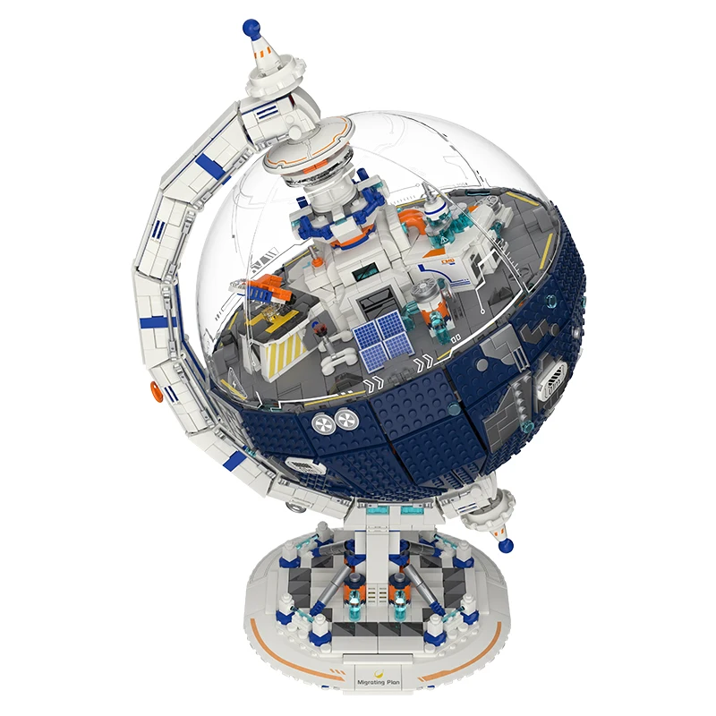 

Weekit Planet Building Blocks Sets Planet Immigration Plan 360°Rotatable Globe Planet Lamp Brick Toy Adult Gift Planetarium Fans