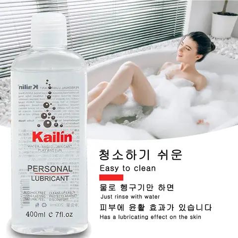 Kailin Water Soluble Personal Lubricant 200ml Large Bottle 400ml Lubricating Fluid for Comfort And Sensitivity