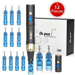 Dr Pen A8S Wireless Miscroneedles Derma Pen A8 With 12pcs Dr Pen Needle Cartrdiges 6 Digital Speed Beauty Machine