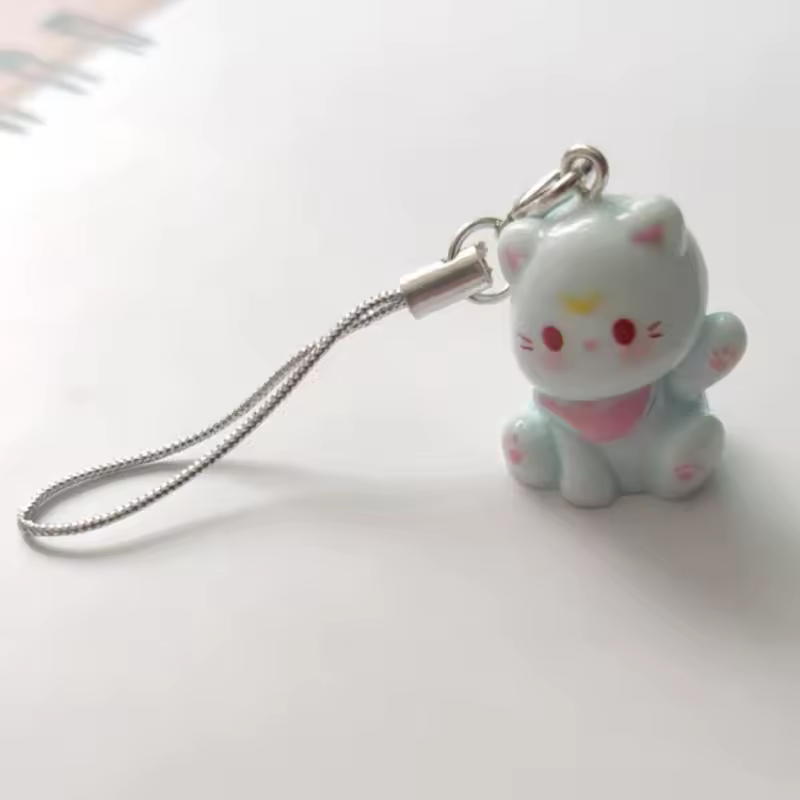 Fluffy Alpaca Elk Capybara Animal Keychains Resin Cartoon Lovely Funny Garlic Goose 3D Doll Pendant Bag Box Car Key Ring Jewelry - Image 16