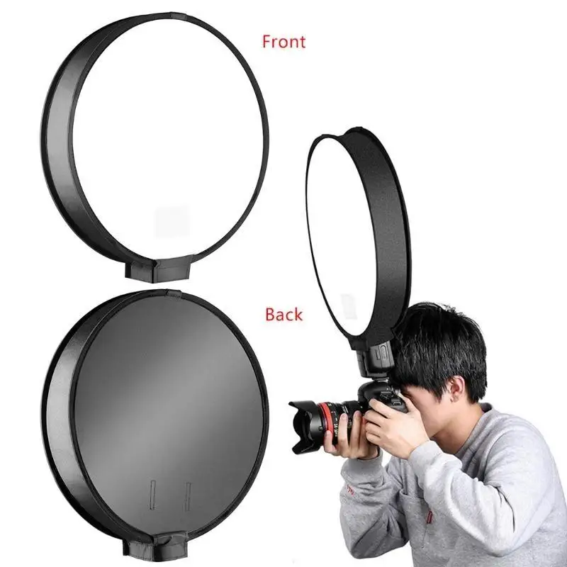 30cm/40cm Universal Mini Round Softbox Portable Flash Diffuser Soft Box For DSLR Cameras Photo Speedlite Shooting Tent